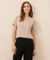 Pact Organic Cotton Softspun Crew Neck Tee In Neutral