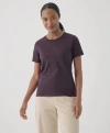 Pact Organic Cotton Softspun Crew Neck Tee In Plum