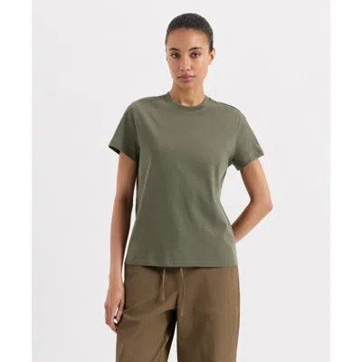 Pact Organic Cotton Softspun Essential Crewneck Tee In Green