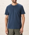 Pact Organic Cotton Softspun Pocket Crew Tee In French Navy