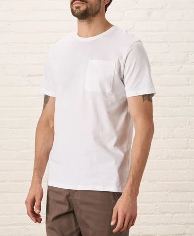 Pact Organic Cotton Softspun Pocket Crew Tee In White