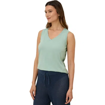 Pact Organic Cotton Softspun V-neck Tank In Green