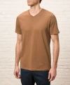 Pact Organic Cotton Softspun V-neck Tee In Brown