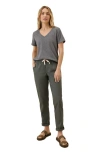 Pact Organic Cotton Softspun V-neck Tee In Gray