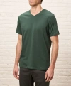 Pact Organic Cotton Softspun V-neck Tee In Green