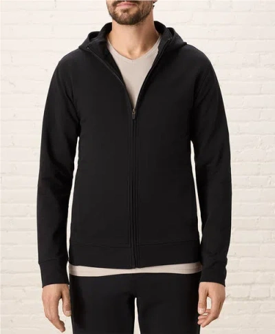 Pact Organic Cotton Stash French Terry Zip Hoodie In Black