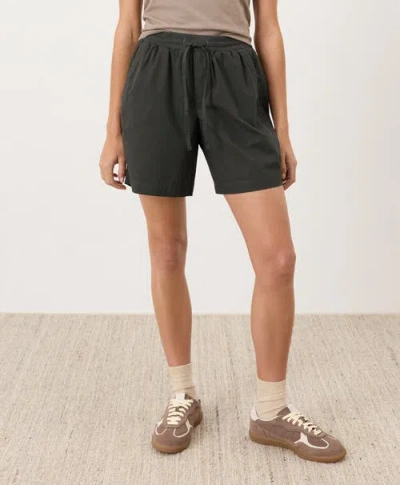 Pact Organic Cotton Stretch Poplin Short In Brown