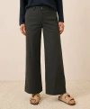 Pact Organic Cotton Stretch Twill Wide Leg Pant In Gray