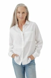 Pact Organic Cotton Sunset Lightweight Cotton Classic Shirt In White