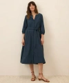 Pact Organic Cotton Sunset Lightweight Cotton Easy Dress In Midnight Blue