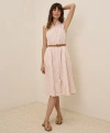 Pact Organic Cotton Sunset Lightweight Cotton Sleeveless Shirtdress In Zuma Stripe