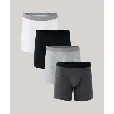 Pact Organic Everyday Extended Boxer Brief 4-pack In Everyday
