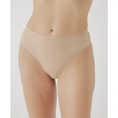 Pact Organic Everyday High Rise Thong 6-pack In Neutrals