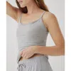 Pact Organic Everyday Shelf Bra Camisole 3-pack In Heather Basics