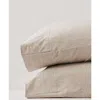 Pact Organic Favorite Tee Jersey Pillowcase 2-pack In Wheat Heather
