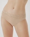 Pact Organic Lace Waist Brief 3-pack In Beloved Basics