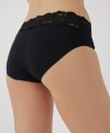 Pact Organic Lace Waist Brief 3-pack In Sketchy Rose
