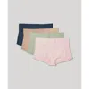 Pact Organic Maternity Foldover Brief 4-pack In Spring Brights