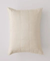 Pact Organic Quilted Sham 2-pack In Sandshell