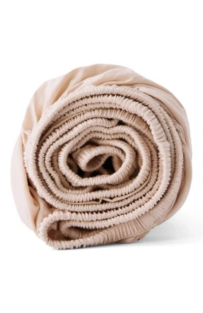 Pact Organic Room Service Sateen Fitted Sheet In Pink
