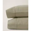 Pact Organic Room Service Sateen Pillowcase 2-pack In Green