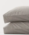 Pact Organic Room Service Sateen Pillowcase 2-pack In Dove Grey