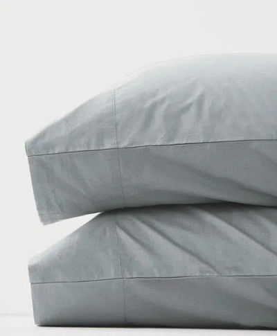 Pact Organic Room Service Sateen Pillowcase 2-pack In Quarry