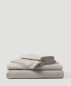 Pact Organic Room Service Sateen Sheet Set In Dove Grey