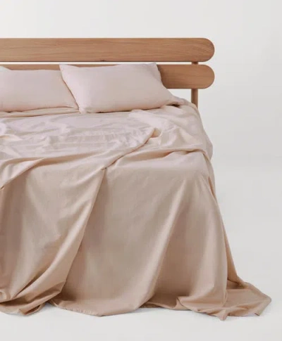 Pact Organic Room Service Sateen Sheet Set In Neutral