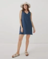 Pact Organic Softspun A-line Tank Dress In French Navy