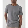 Pact Organic Softspun Crew Neck Tee In Medium Grey Heather