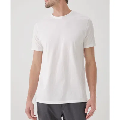 Pact Organic Softspun Crew Neck Tee In White