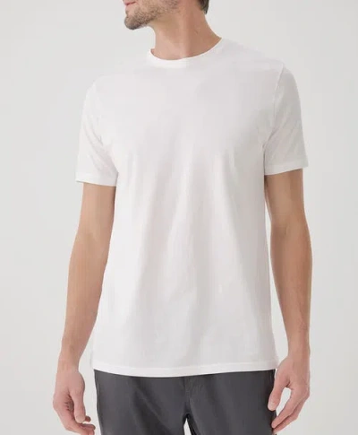 Pact Organic Softspun Crew Neck Tee In White