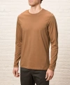 Pact Organic Softspun Long Sleeve Tee In Brown