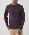 Pact Organic Softspun Long Sleeve Tee In Plum