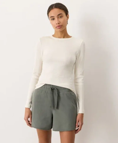 Pact Perfect Rib Layering Long Sleeve Made With Organic Cotton In White