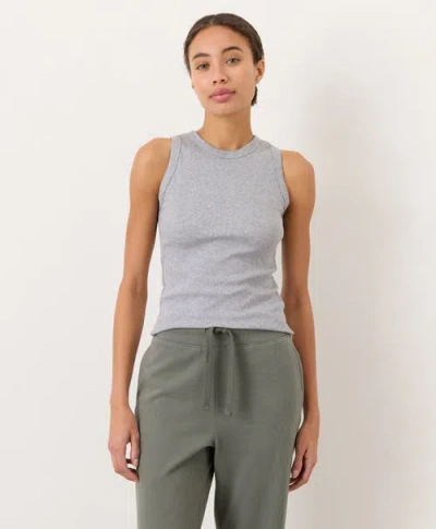 Pact Perfect Rib Layering Tank Made With Organic Cotton In Gray
