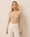 Pact Perfect Rib Long Sleeve Tee In Burgundy
