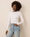 Pact Perfect Rib Long Sleeve Tee In Black