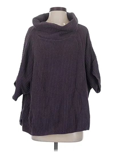 Pre-owned Pact Poncho In Purple