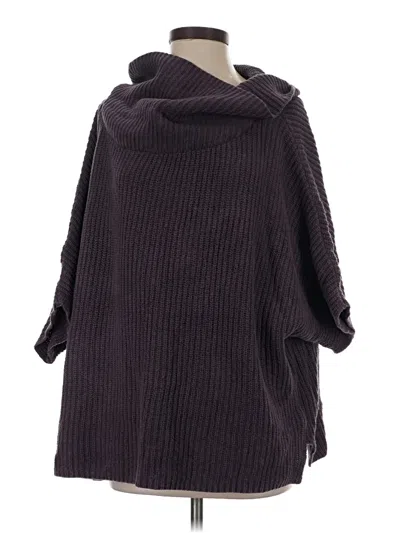Pre-owned Pact Poncho In Purple