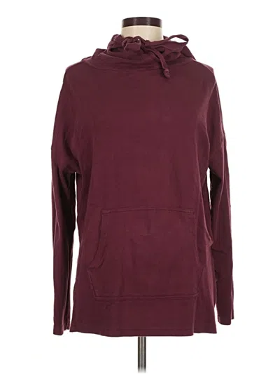 Pre-owned Pact Pullover Hoodie In Burgundy