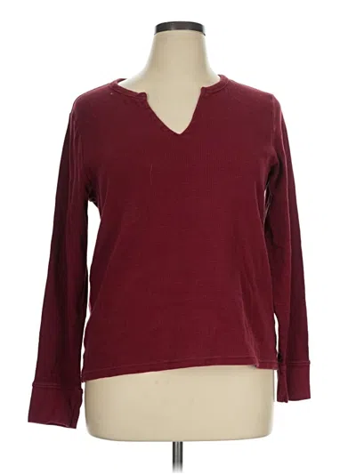 Pre-owned Pact Pullover Sweater In Burgundy