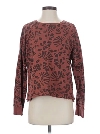 Pre-owned Pact Pullover Sweater In Burgundy
