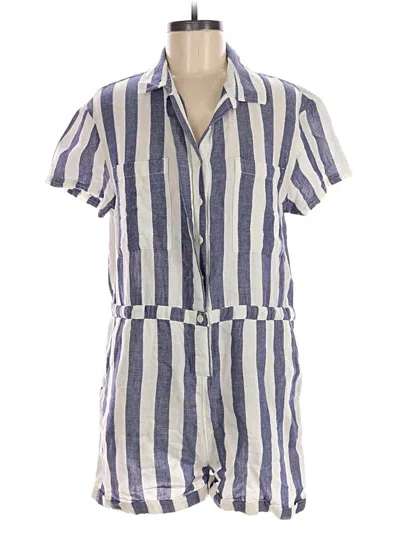 Pre-owned Pact Romper In Blue
