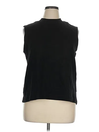 Pre-owned Pact Sleeveless Blouse In Black