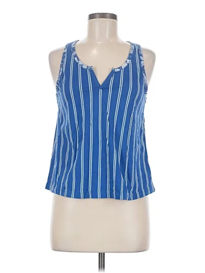 Pre-owned Pact Sleeveless Blouse In Blue