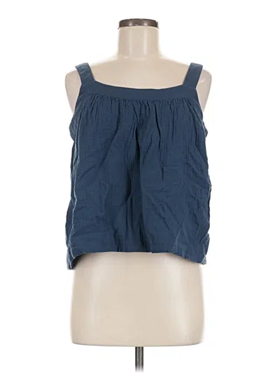 Pre-owned Pact Sleeveless Blouse In Blue