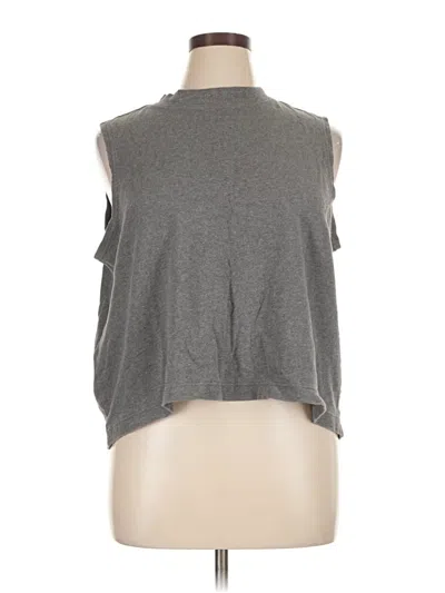 Pre-owned Pact Sleeveless T-shirt In Gray