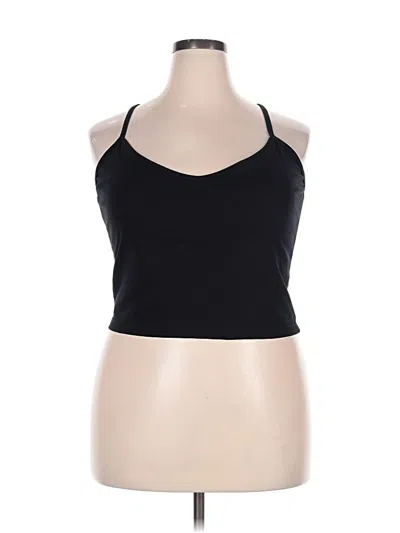 Pre-owned Pact Sleeveless Top Black Halter Neckline Tops